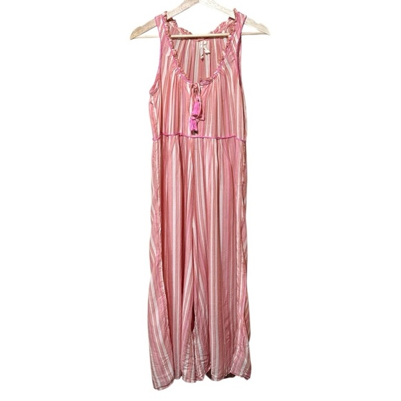 EUC - Anthropologie Visayas Boho Relaxed Striped Wide Leg Jumpsuit - XS - Picture 5 of 7